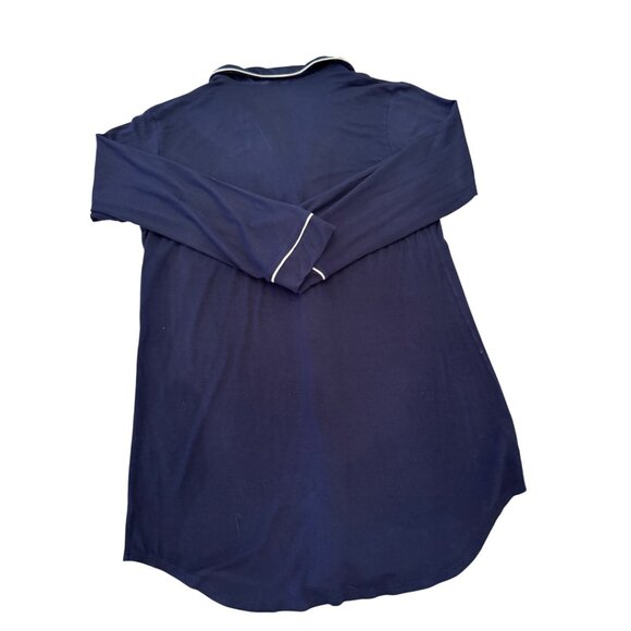 Eberjey Navy Blue Pajama Sleep Shirt Size Small - Picture 3 of 7
